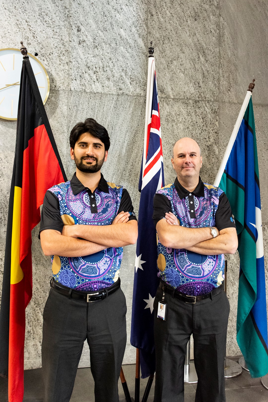 NPS guards in NAIDOC week shirts